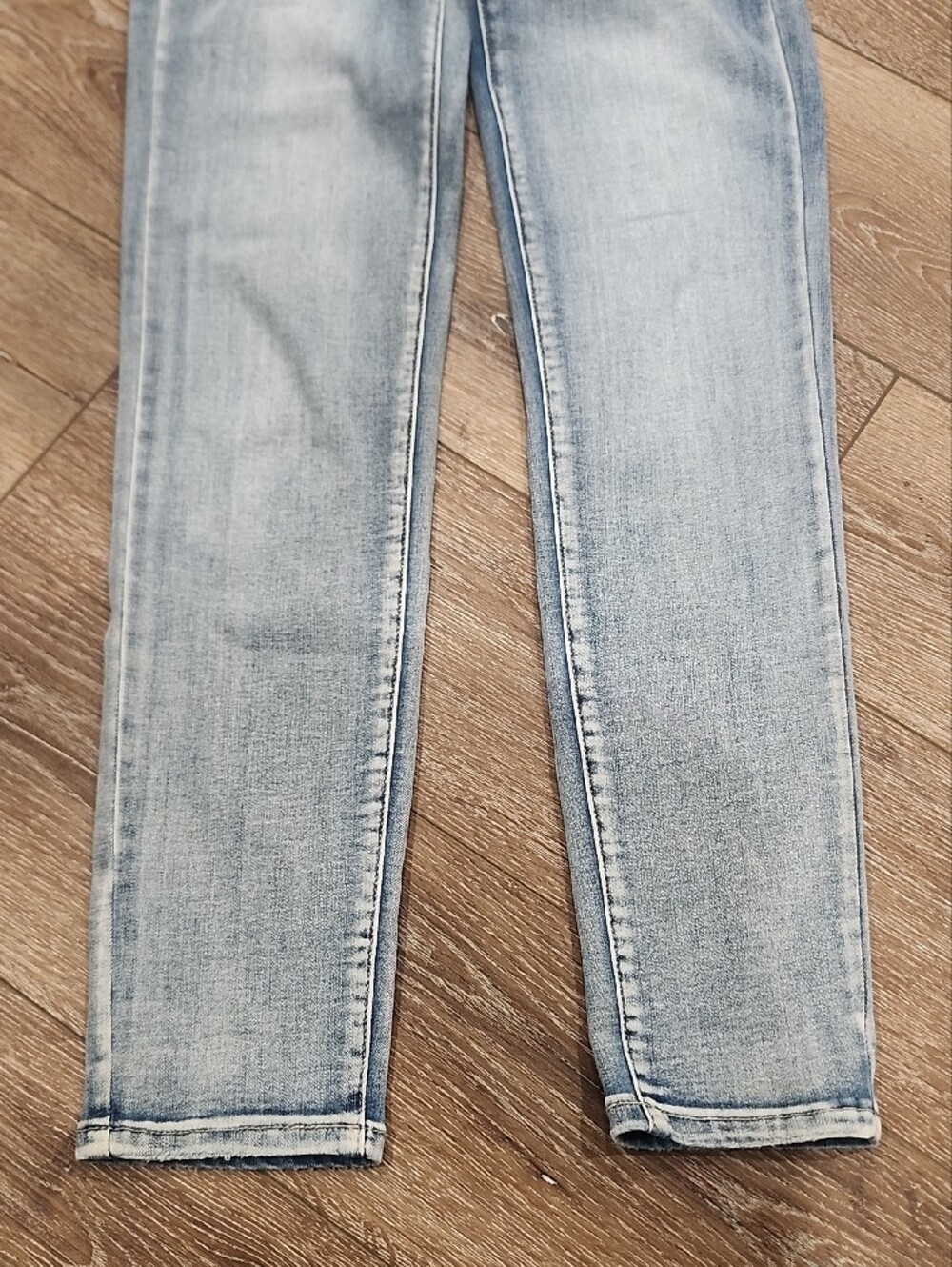 Frank Lyman Design Light Jeweled Sparkle Skinny Jeans Party High Waist Designer - Picture 5 of 9